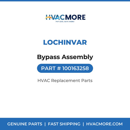 Lochinvar Bypass Assembly 100163258