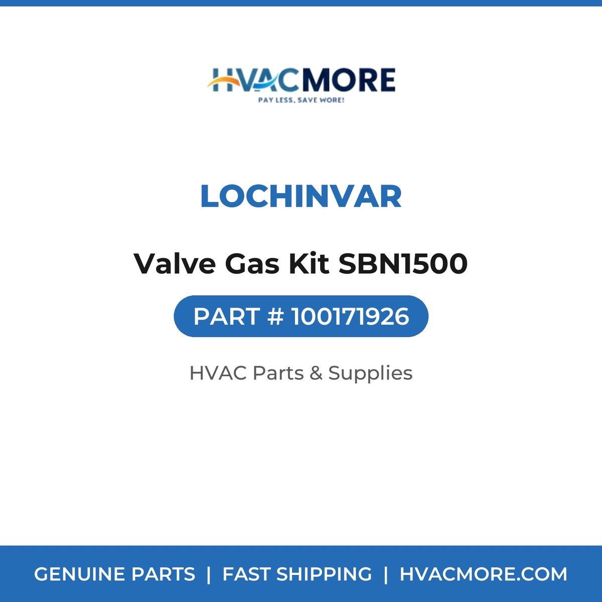 Lochinvar Valve Gas Kit SBN1500 100171926