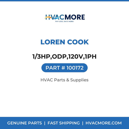 Loren Cook 1/3HP,ODP,120V,1PH 100172