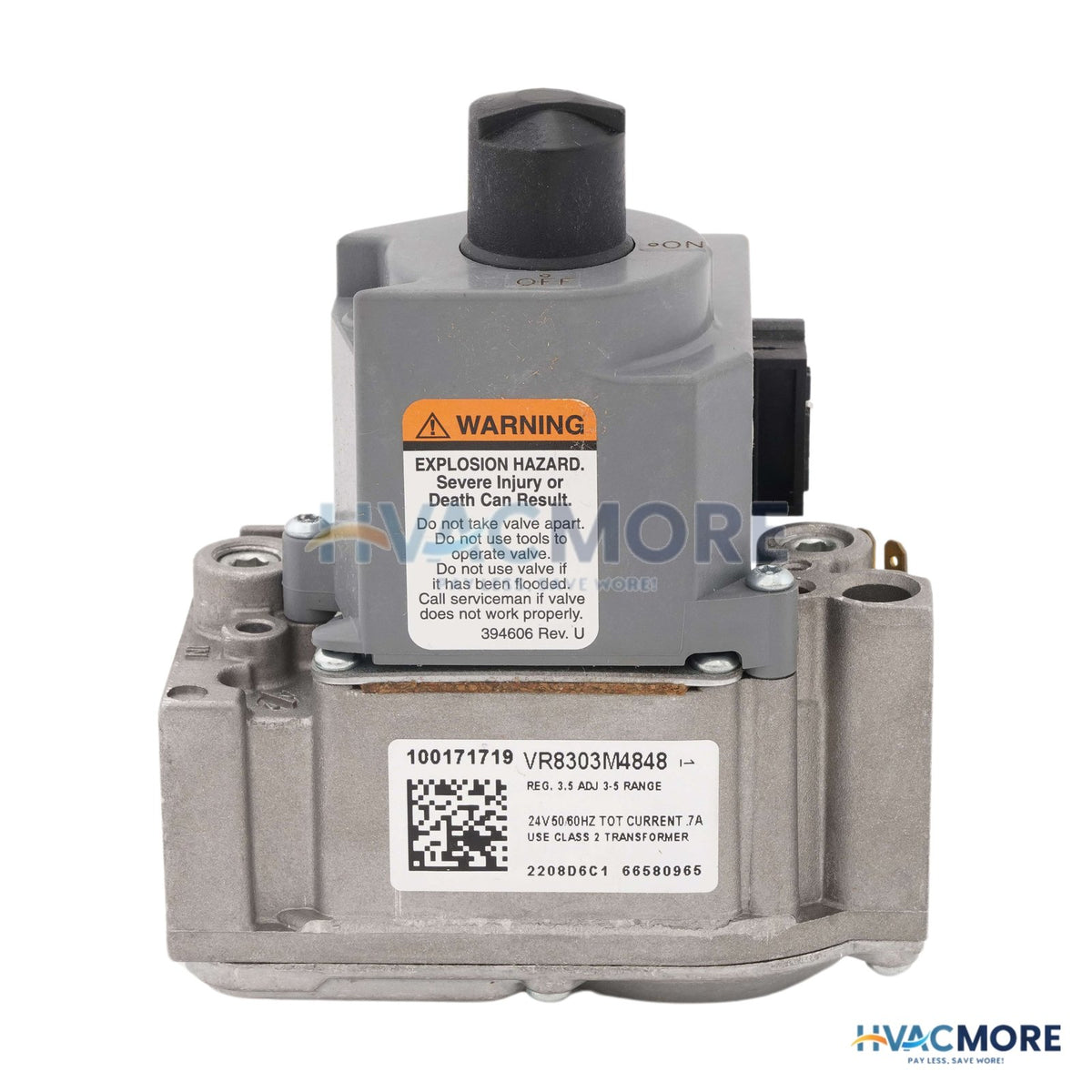 Lochinvar Gas Valve Assembly (Natural Gas) 100172016