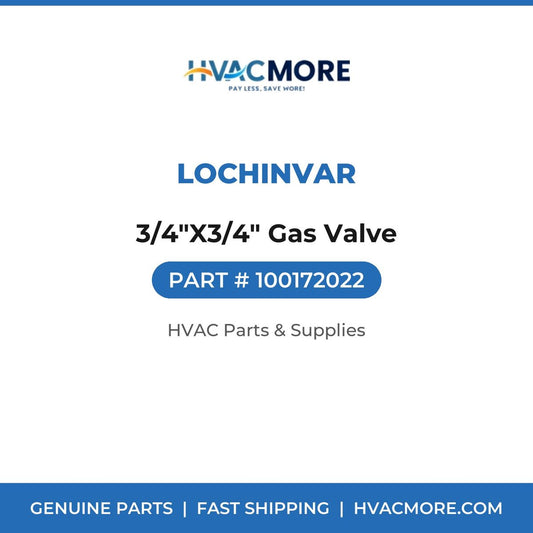 Lochinvar 3/4"X3/4" Gas Valve 100172022