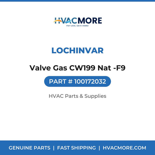 Lochinvar Valve Gas CW199 Nat -F9 100172032