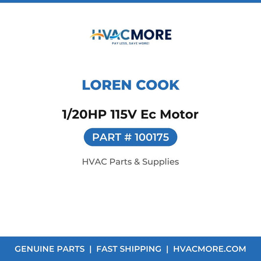 Loren Cook 1/20HP 115V Ec Motor 100175