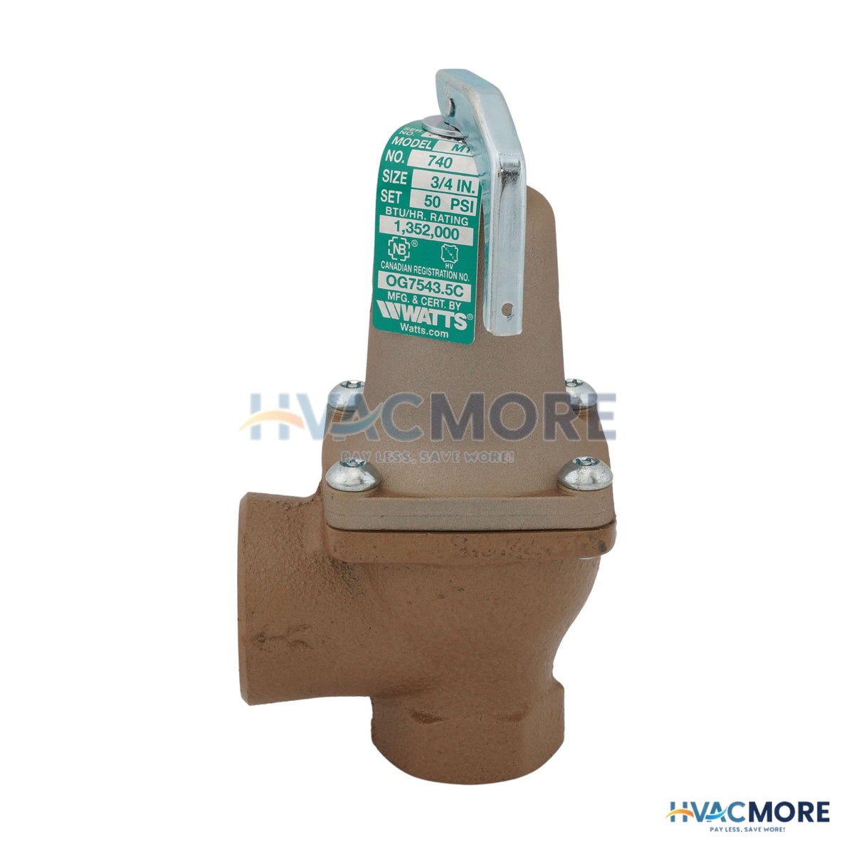 Lochinvar Relief Valve 50 PSI 100208442