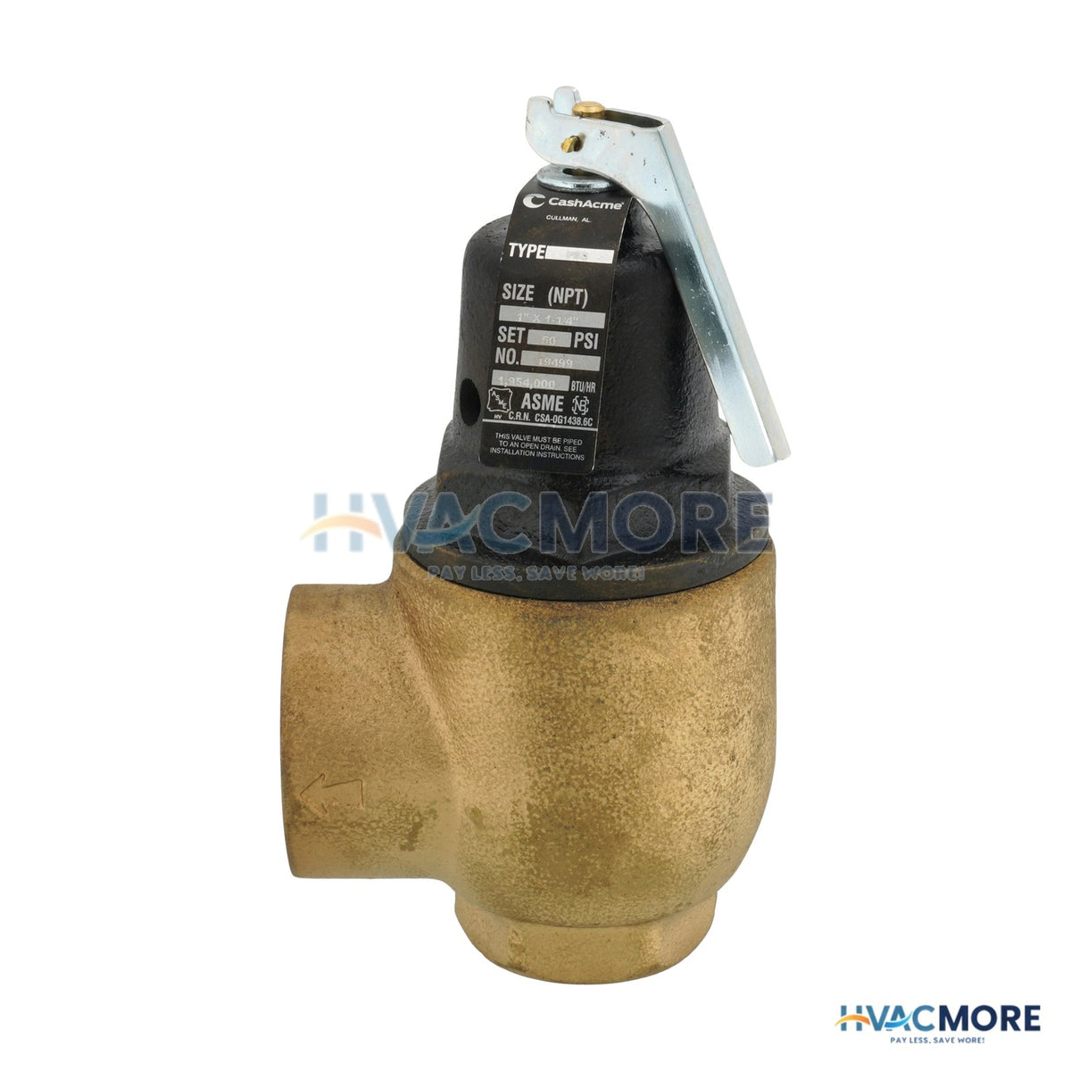Lochinvar 1" Relief Valve 50 PSI 100208448