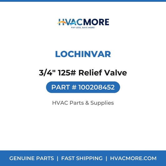 Lochinvar 3/4" 125# Relief Valve 100208452