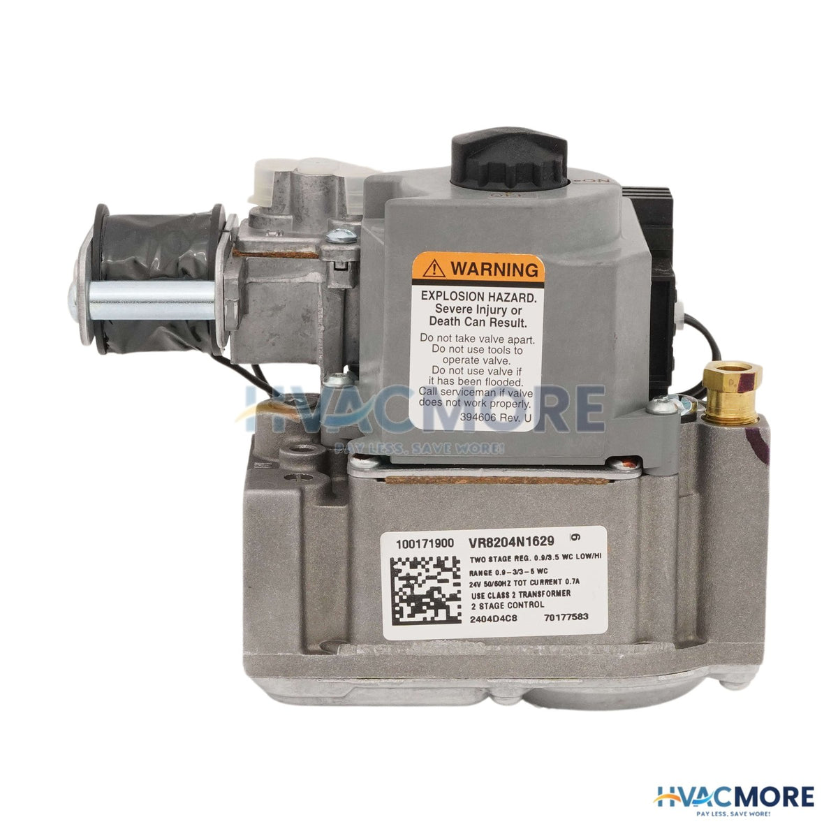 Lochinvar 24V .9" 3.5" WC 1/2" Gas Valve 100208613