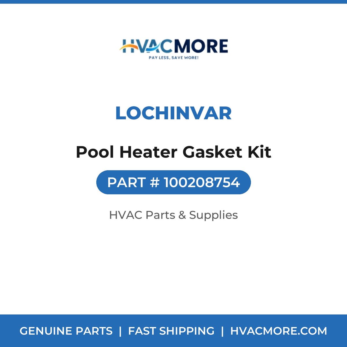 Lochinvar Pool Heater Gasket Kit 100208754