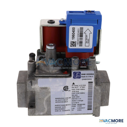 Lochinvar Gas Valve Assembly W/ Flange & Screws 100268032