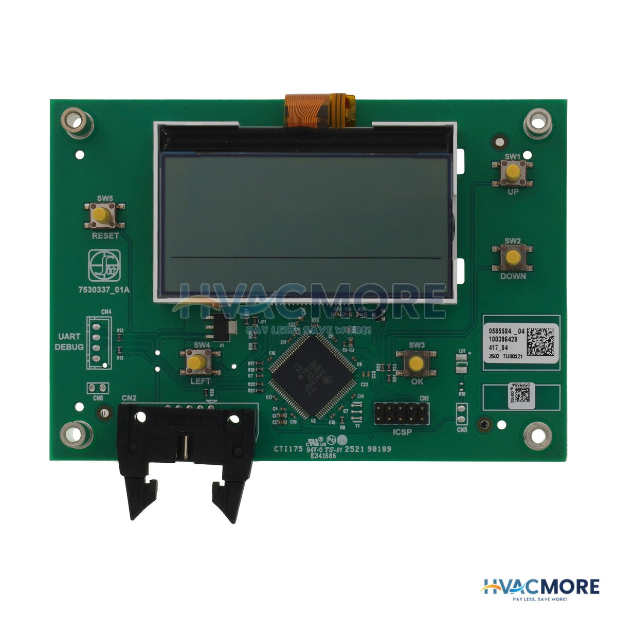 Lochinvar Control Board, User Interface 100275525