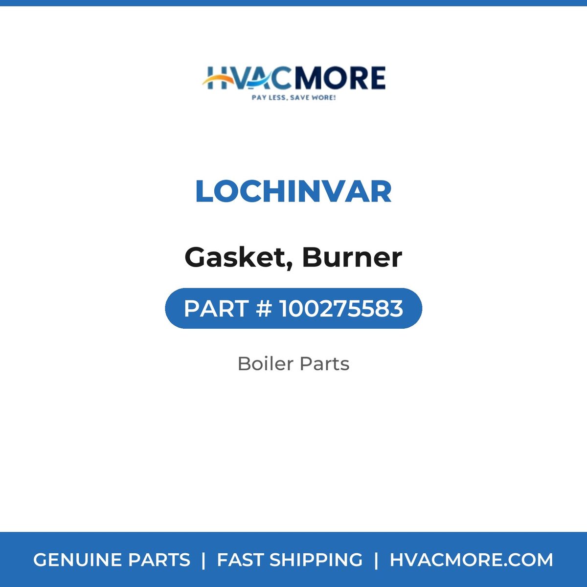 Lochinvar Gasket, Burner 100275583