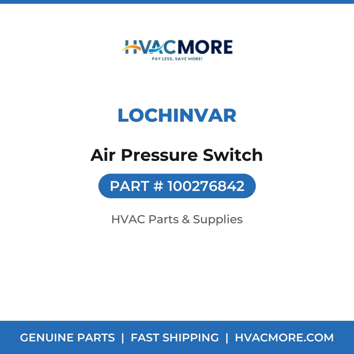 Lochinvar Air Pressure Switch 100276842