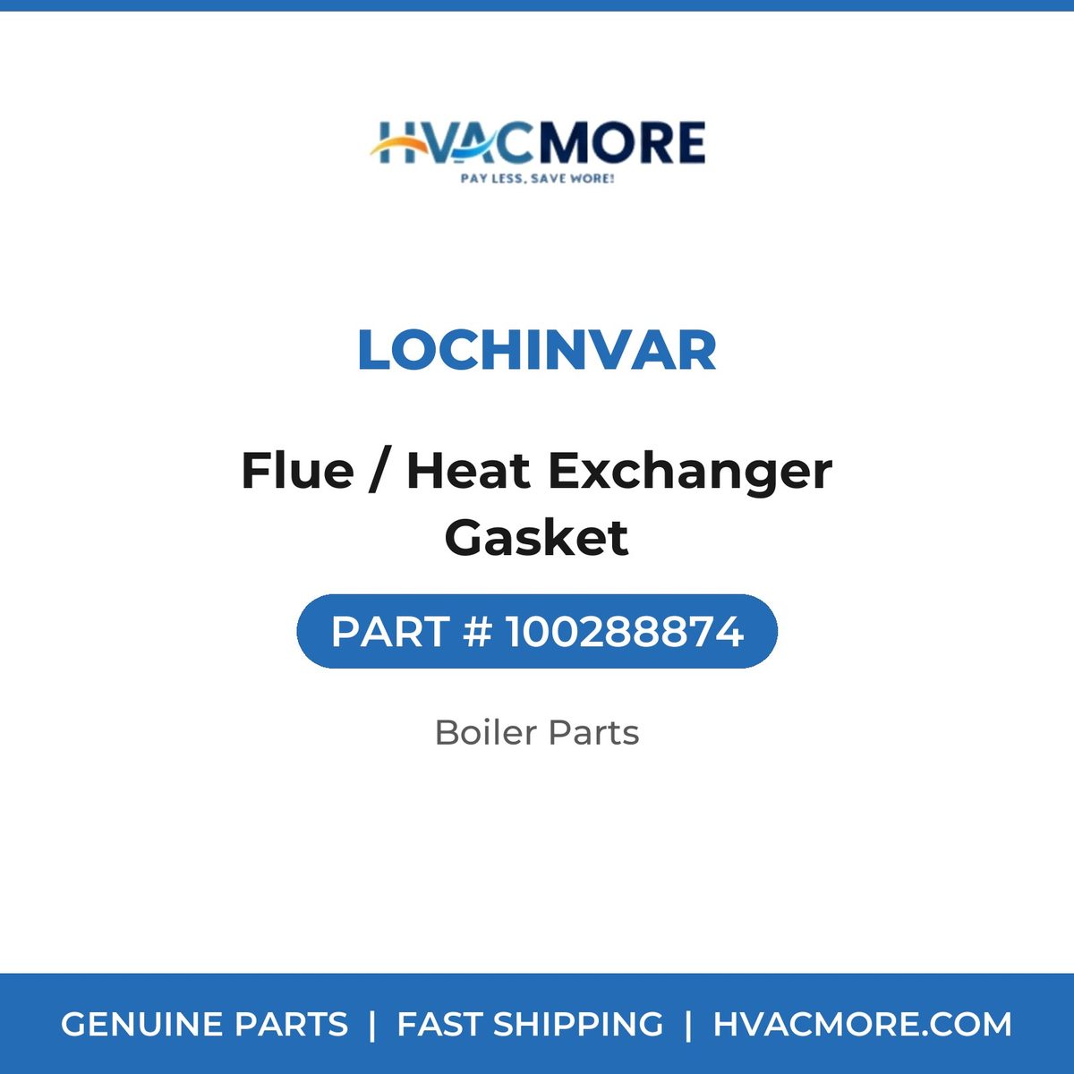 Lochinvar Flue / Heat Exchanger Gasket 100288874