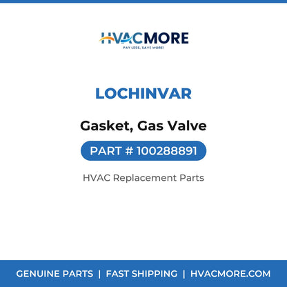 Lochinvar Gasket, Gas Valve 100288891