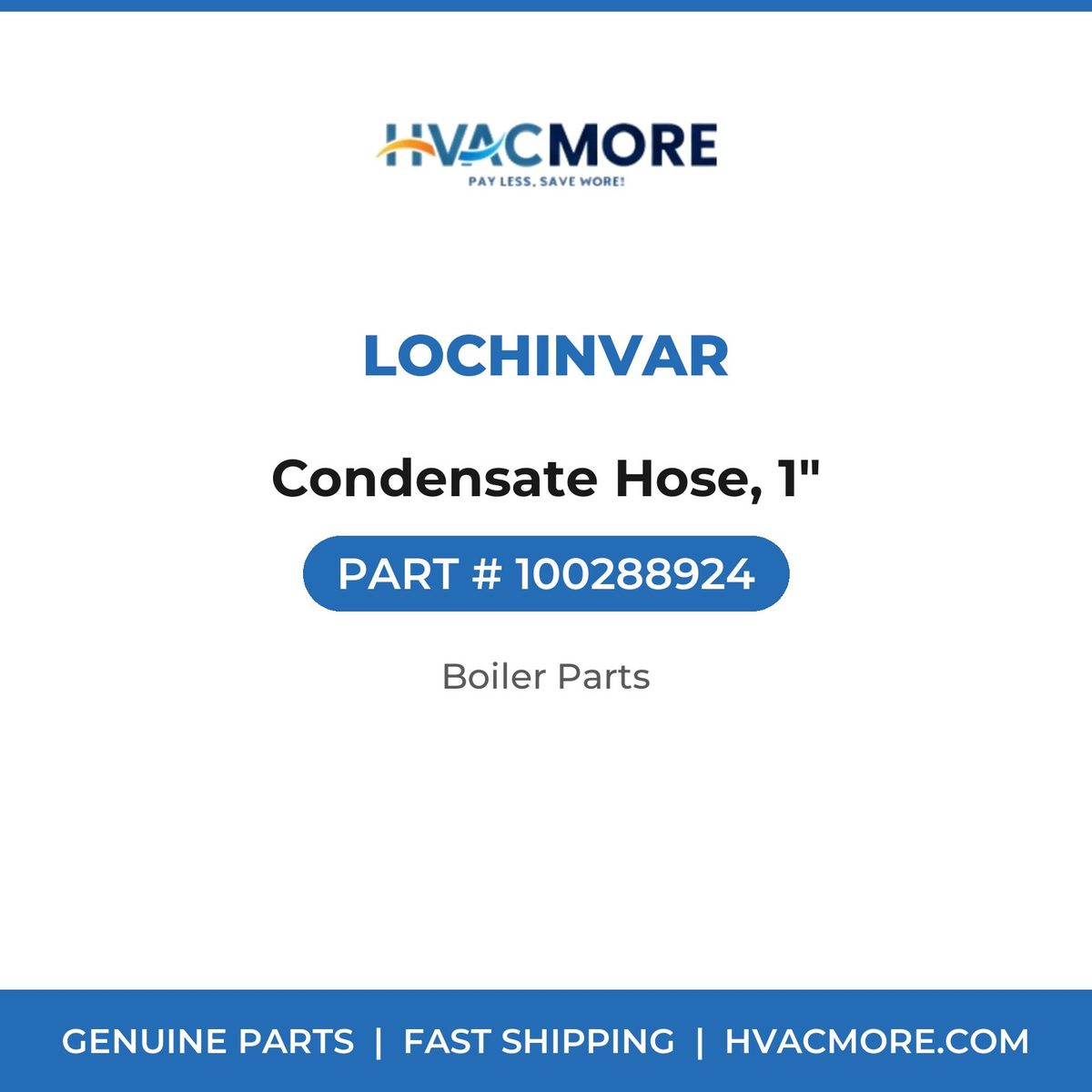 Lochinvar Condensate Hose, 1" 100288924