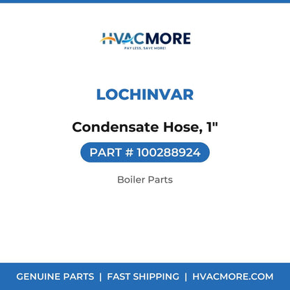 Lochinvar Condensate Hose, 1" 100288924