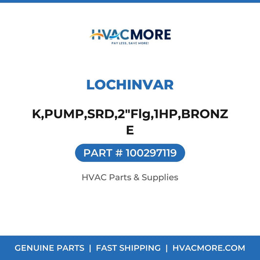 Lochinvar K,PUMP,SRD,2"Flg,1HP,BRONZE 100297119