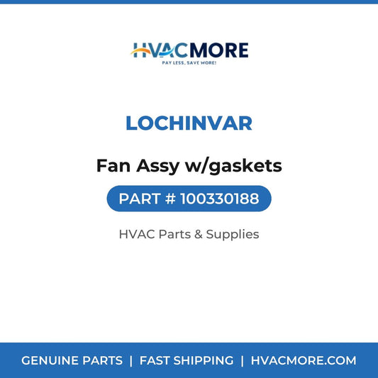 Lochinvar Fan Assy w/gaskets 100330188