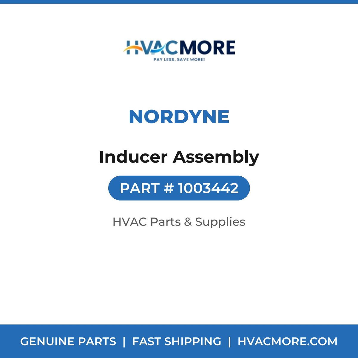 Nordyne Inducer Assembly 1003442