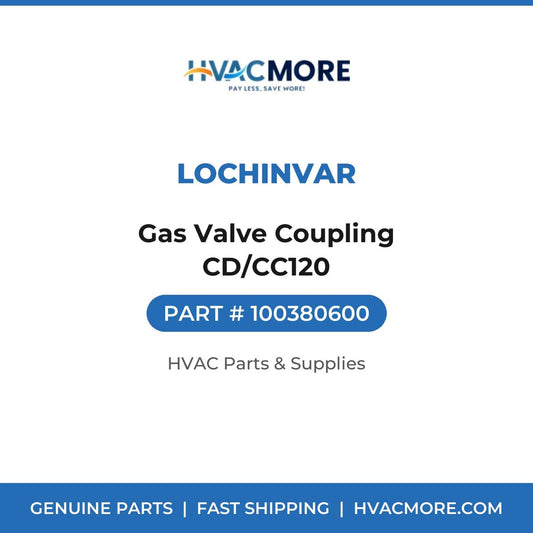Lochinvar Gas Valve Coupling CD/CC120 100380600