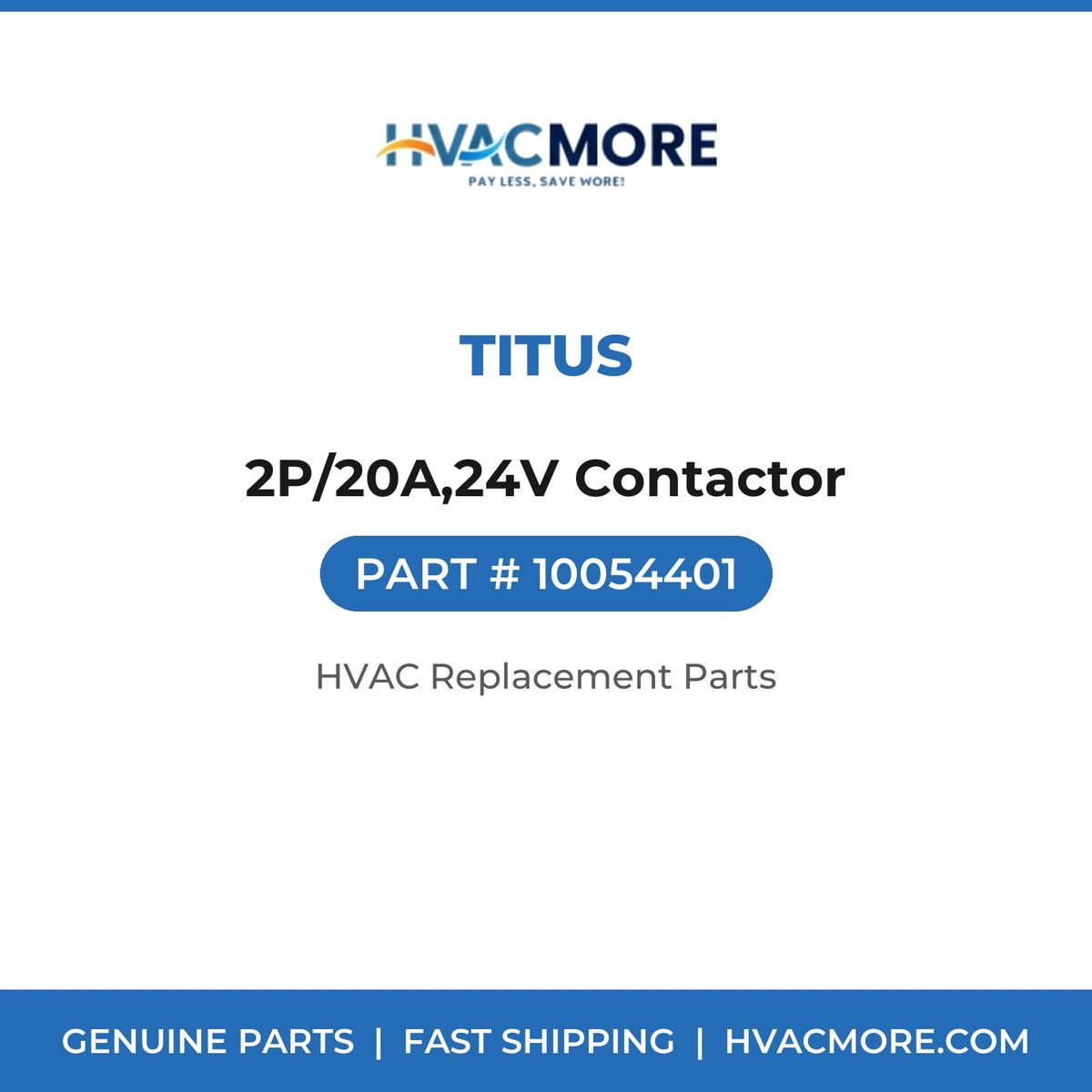 Titus 2P/20A,24V Contactor 10054401