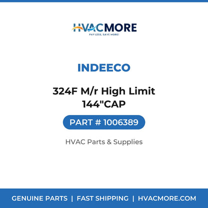 Indeeco 324F M/r High Limit 144"CAP 1006389