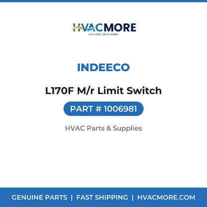 Indeeco L170F M/r Limit Switch 1006981