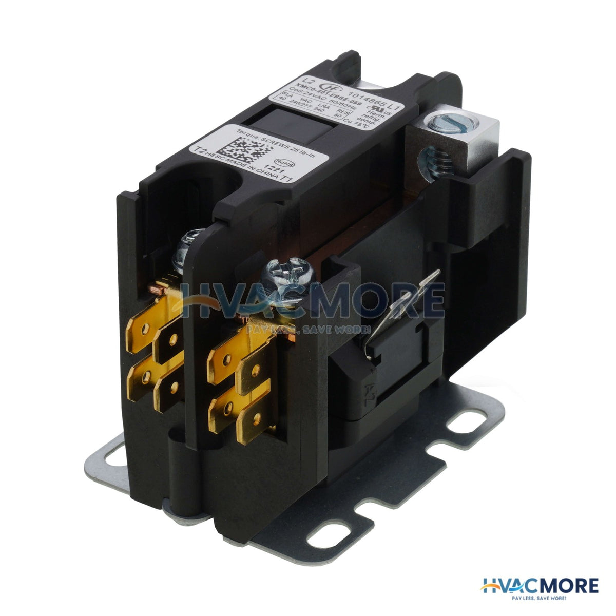 Nordyne 1 Pole Contactor, 40 Amp, 24V 1014865R