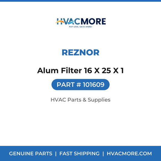 Reznor Alum Filter 16 X 25 X 1 101609
