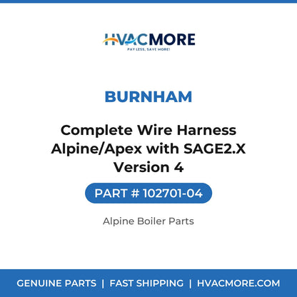 Burnham Complete Wire Harness Alpine/Apex with SAGE2.X Version 4 102701-04