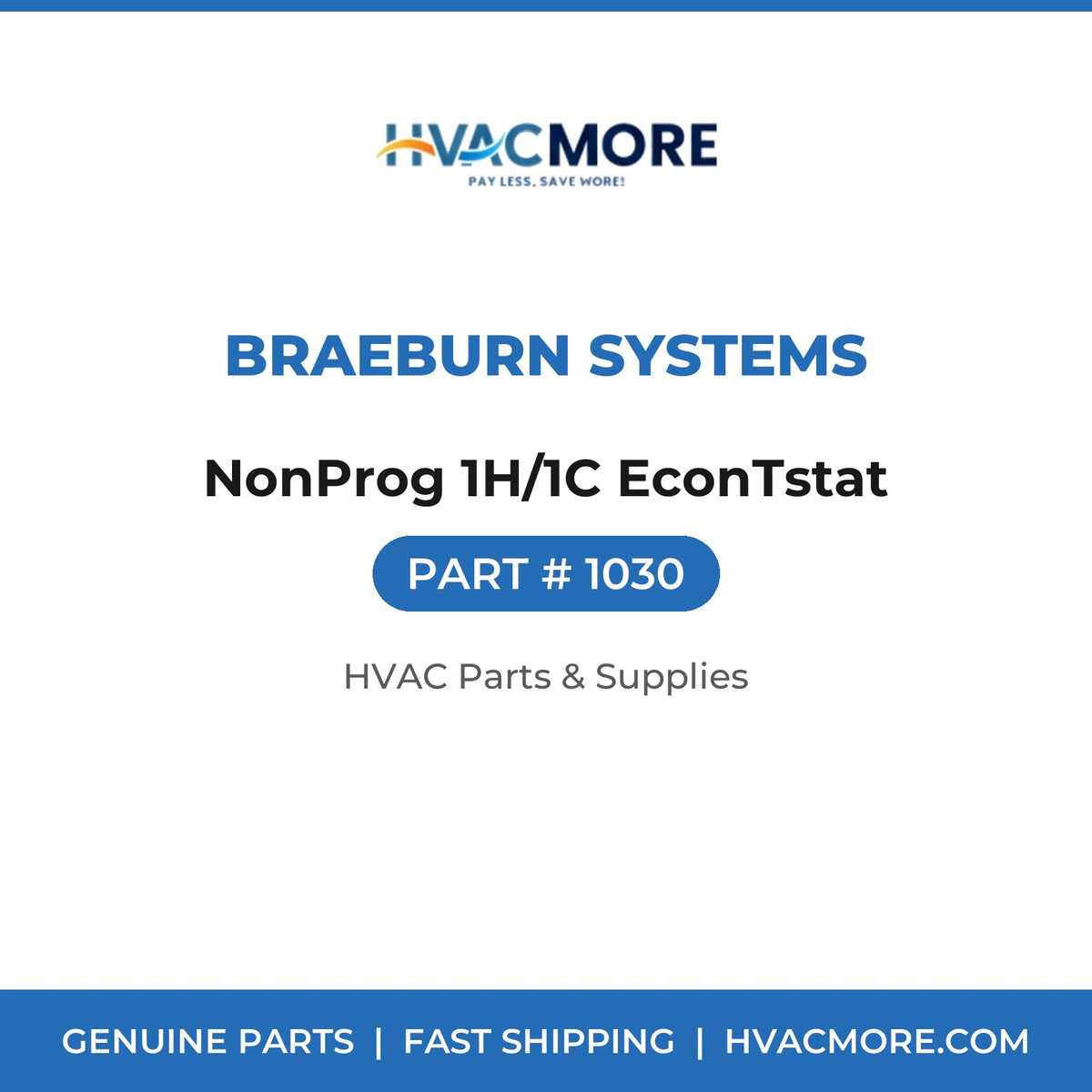 Braeburn Systems NonProg 1H/1C EconTstat 1030