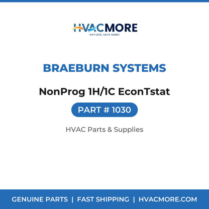 Braeburn Systems NonProg 1H/1C EconTstat 1030
