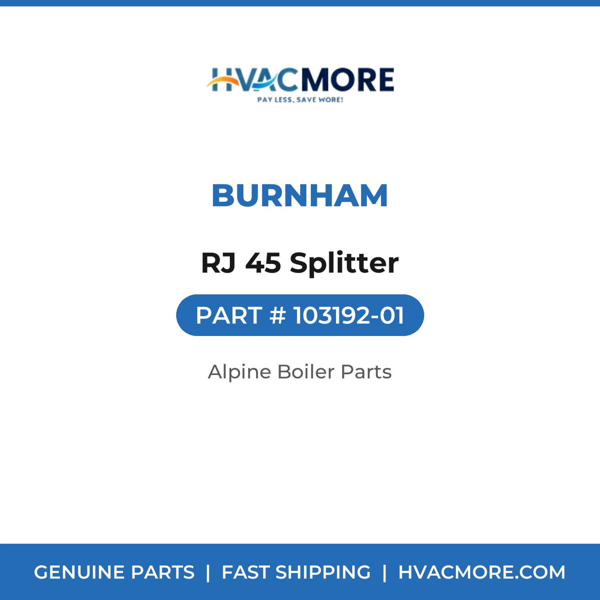 Burnham RJ 45 Splitter 103192-01