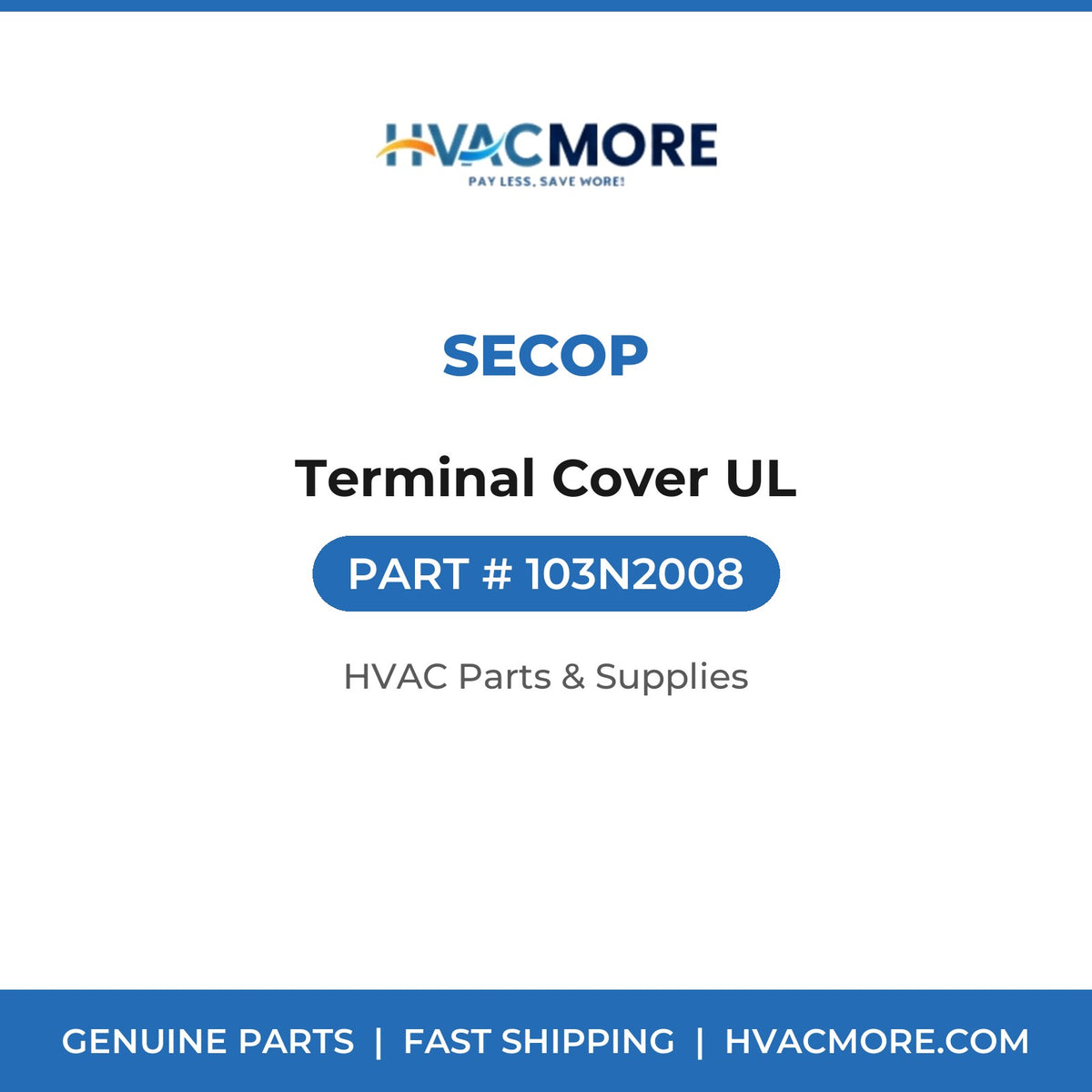 Secop Terminal Cover UL 103N2008