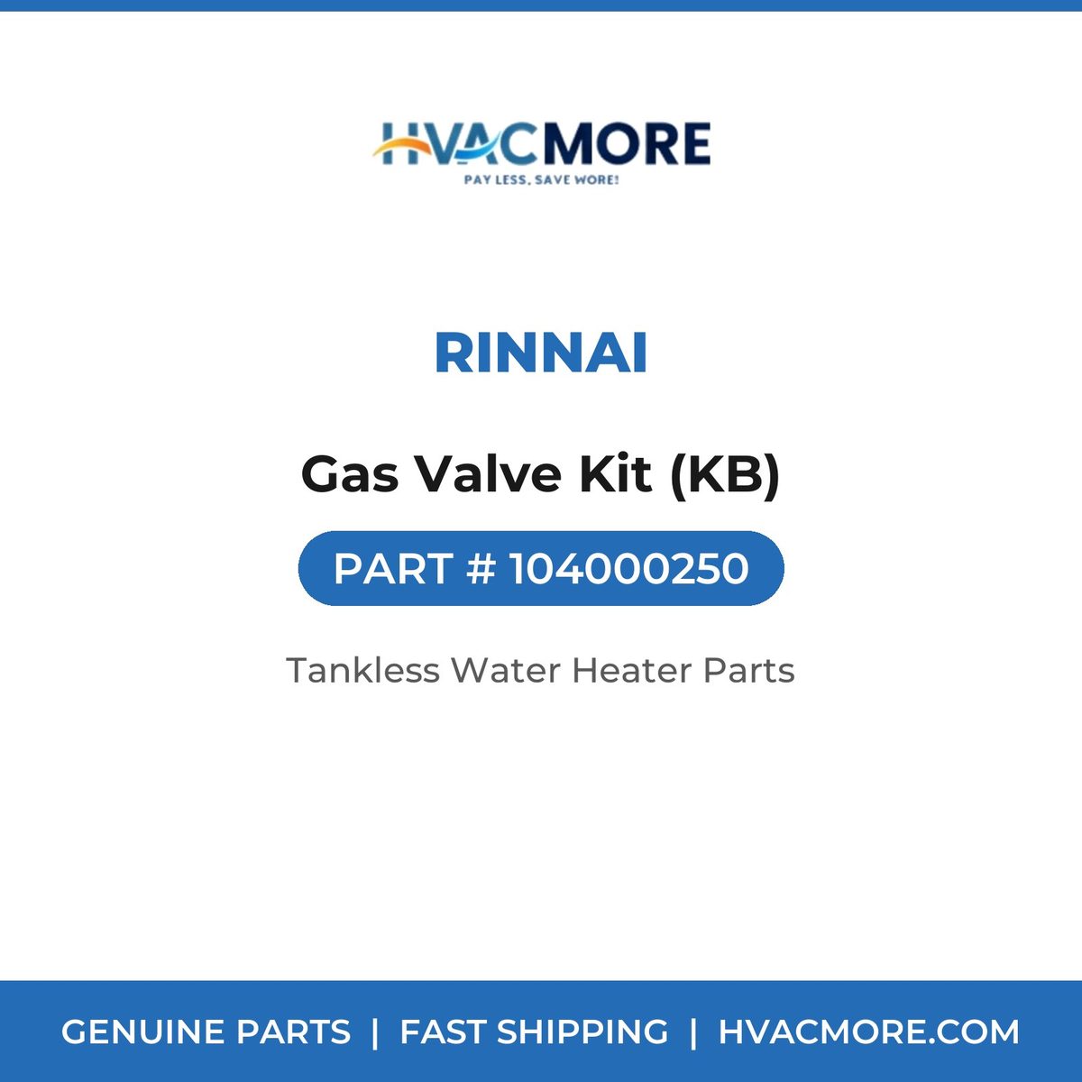 Rinnai Gas Valve Kit (KB) 104000250