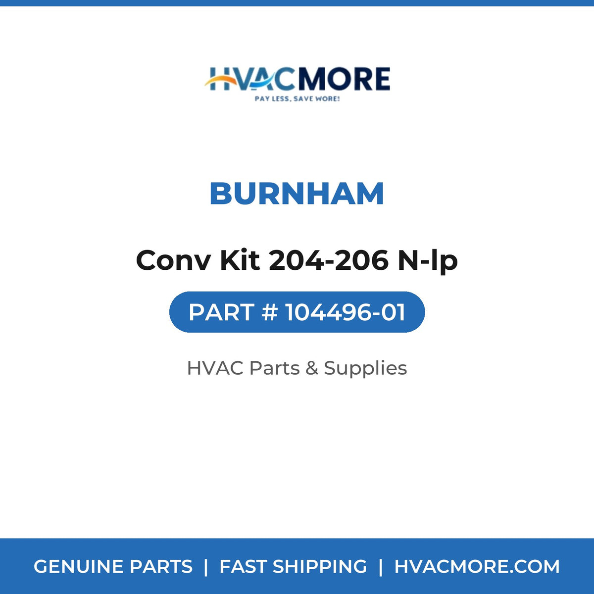 Burnham Conv Kit 204-206 N-lp 104496-01