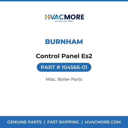 Burnham Control Panel Es2 104566-01