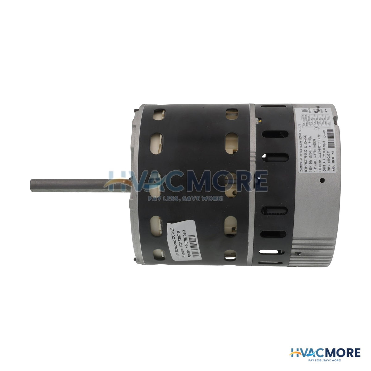 Nordyne 120V 1 HP ECM Motor 104876706R