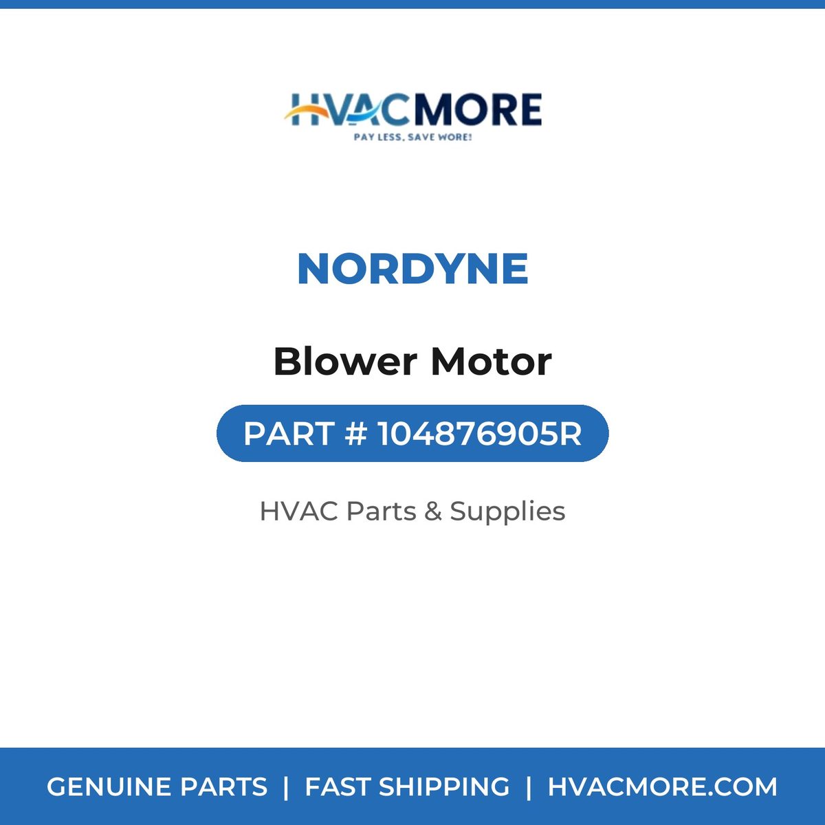 Nordyne Blower Motor 104876905R
