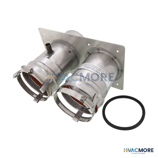 Burnham 3" Vent/3" Combustion Air CPVC/PVC Connector W/ Flue Temp Sensor and Sensor Cap 105133-01