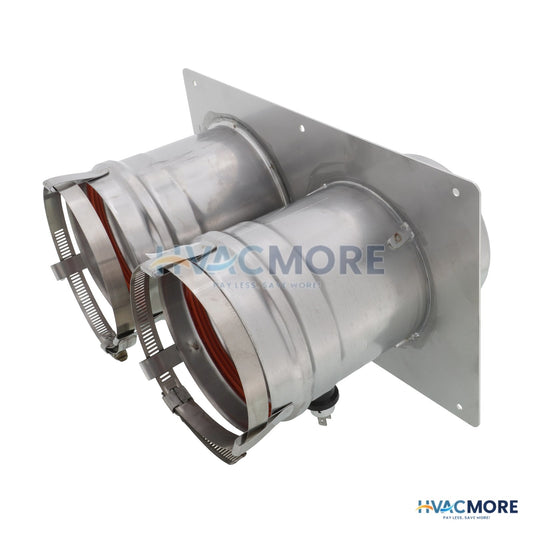 Burnham 4" Vent/4" Combustion Air CPVC/PVC Connector W/ Flue Temp Sensor and Sensor Cap 105133-03