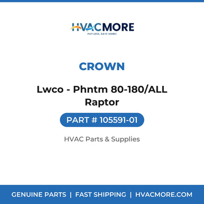 Crown Lwco - Phntm 80-180/ALL Raptor 105591-01