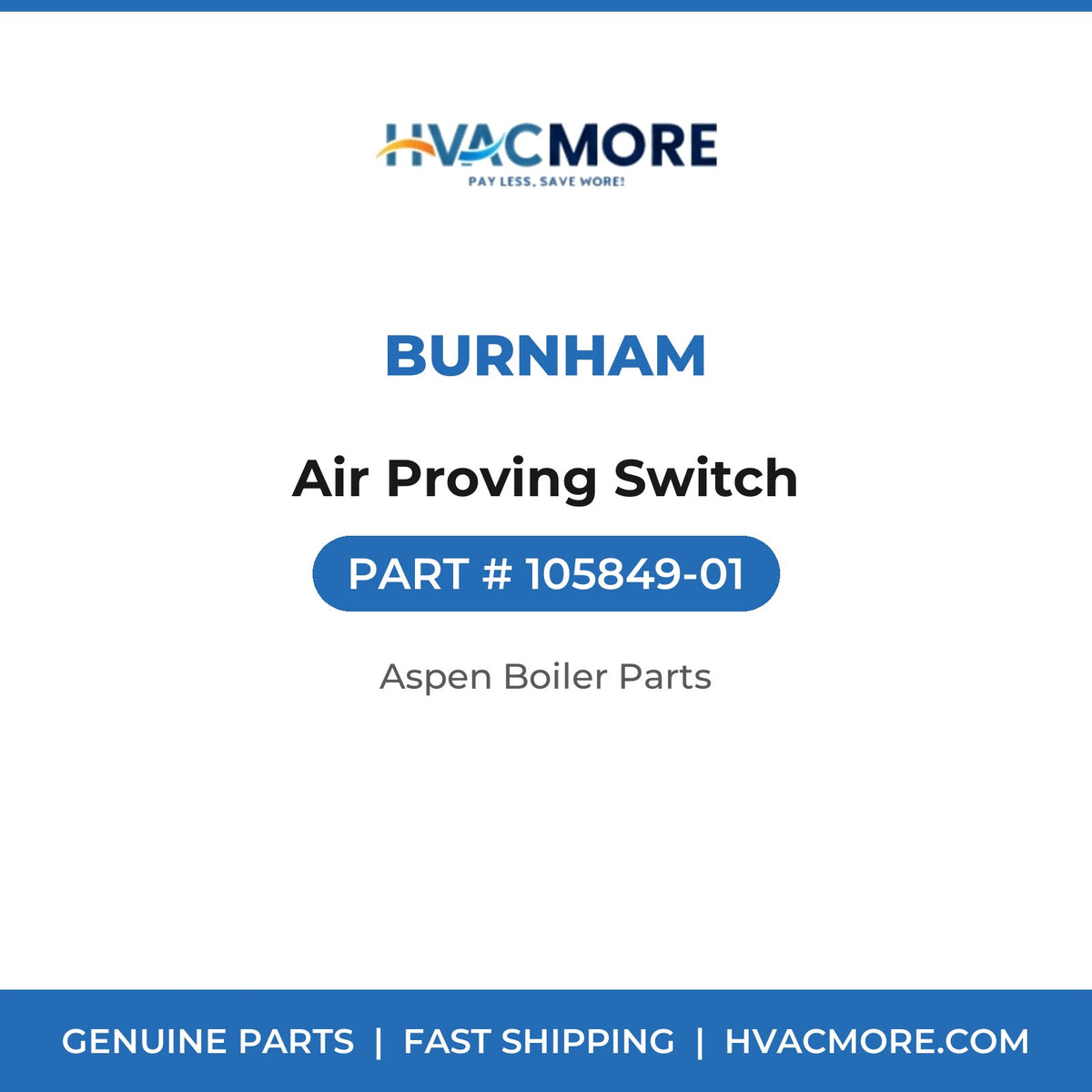 Burnham Air Proving Switch 105849-01