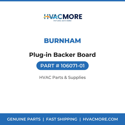Burnham Plug-in Backer Board 106071-01