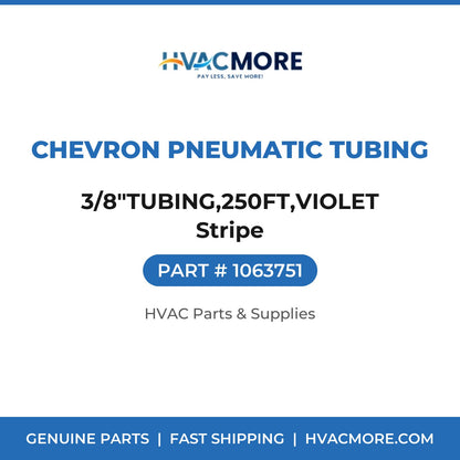 Chevron Pneumatic Tubing 3/8"TUBING,250FT,VIOLET Stripe 1063751