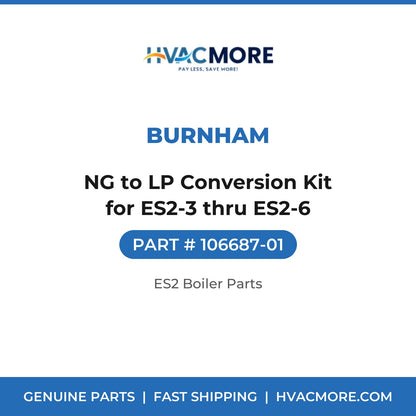 Burnham NG to LP Conversion Kit for ES2-3 thru ES2-6 106687-01