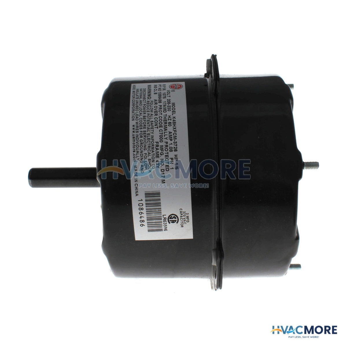 Heil Quaker (ICP) Condenser Motor (1/5 HP, 1075 RPM, 208/230V) 1086486