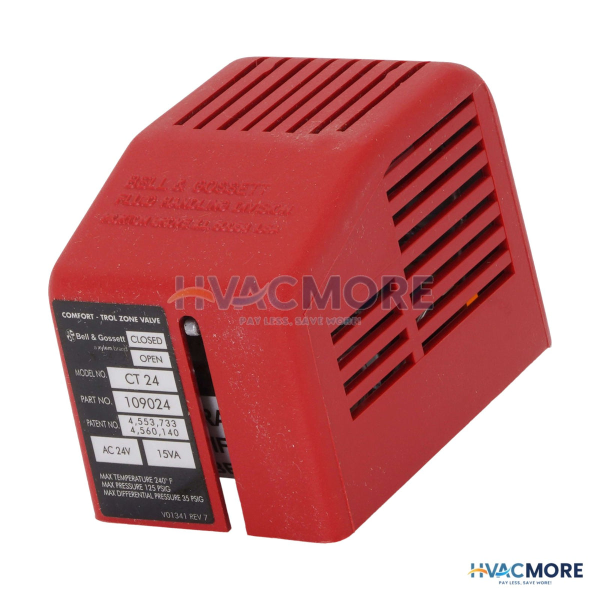 Bell & Gossett CT-24 Replacement Motor for CTS-7524 Zone Valve 109024