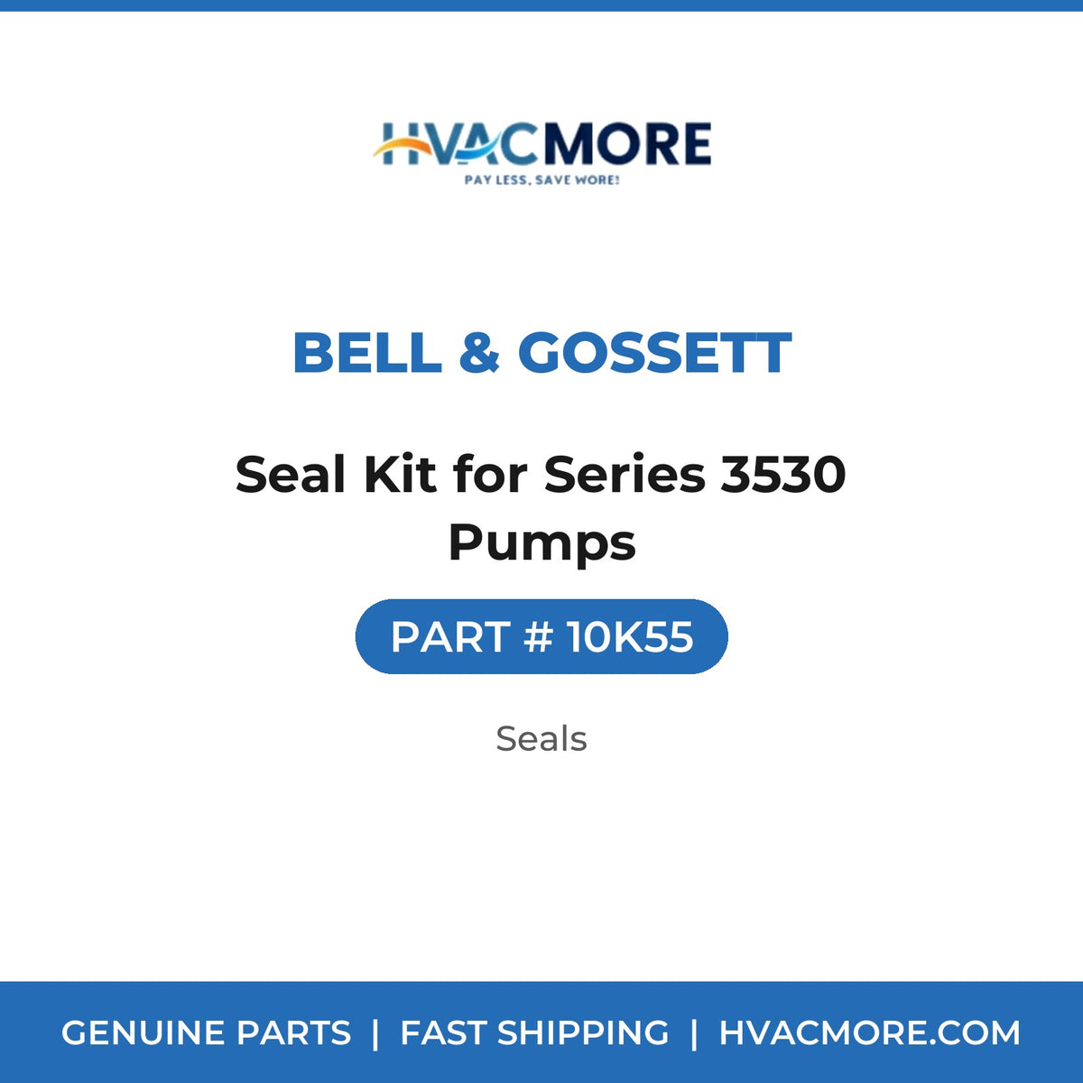 Bell & Gossett Seal Kit for Series 3530 Pumps 10K55