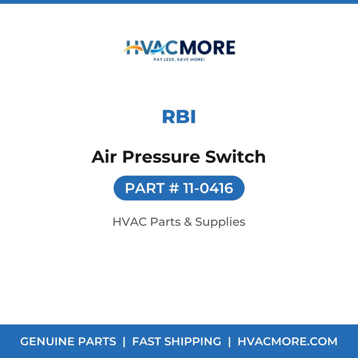 RBI Air Pressure Switch 11-0416